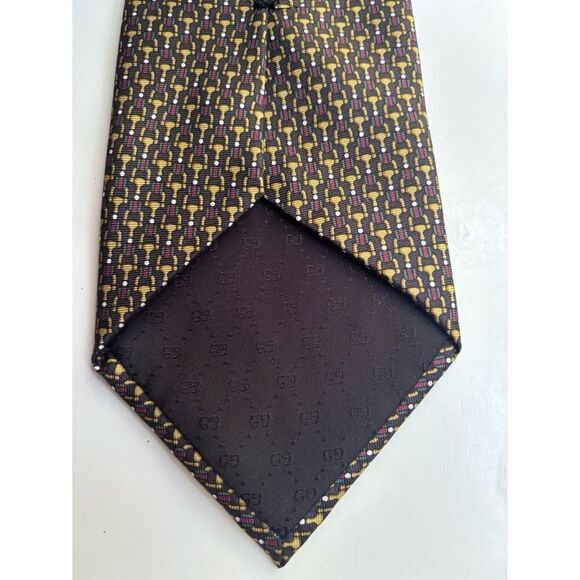 Authentic Silk  Gucci Tie / New No Tags - Picture 4 of 7